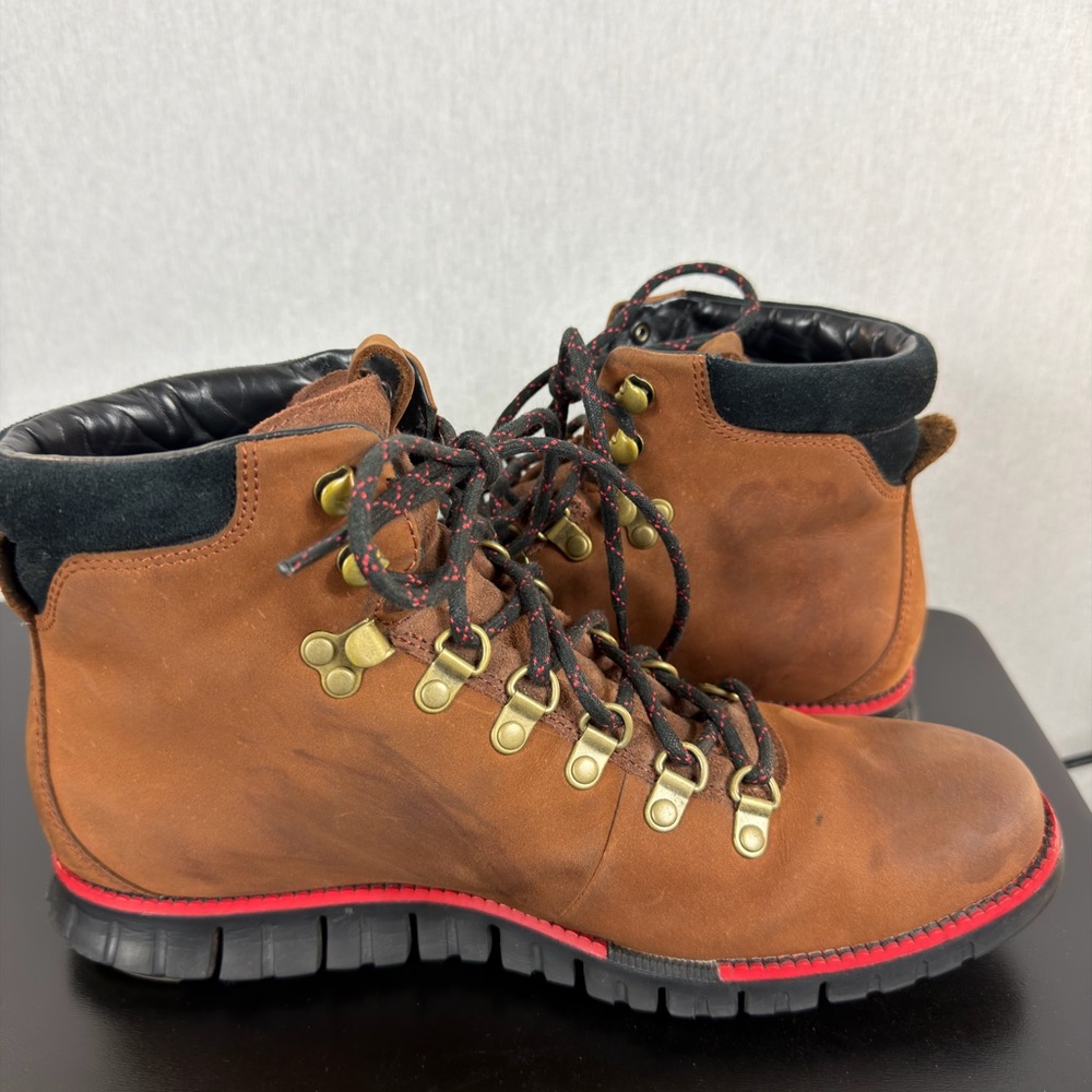 Cole Haan Tan Leather Hiking Boots